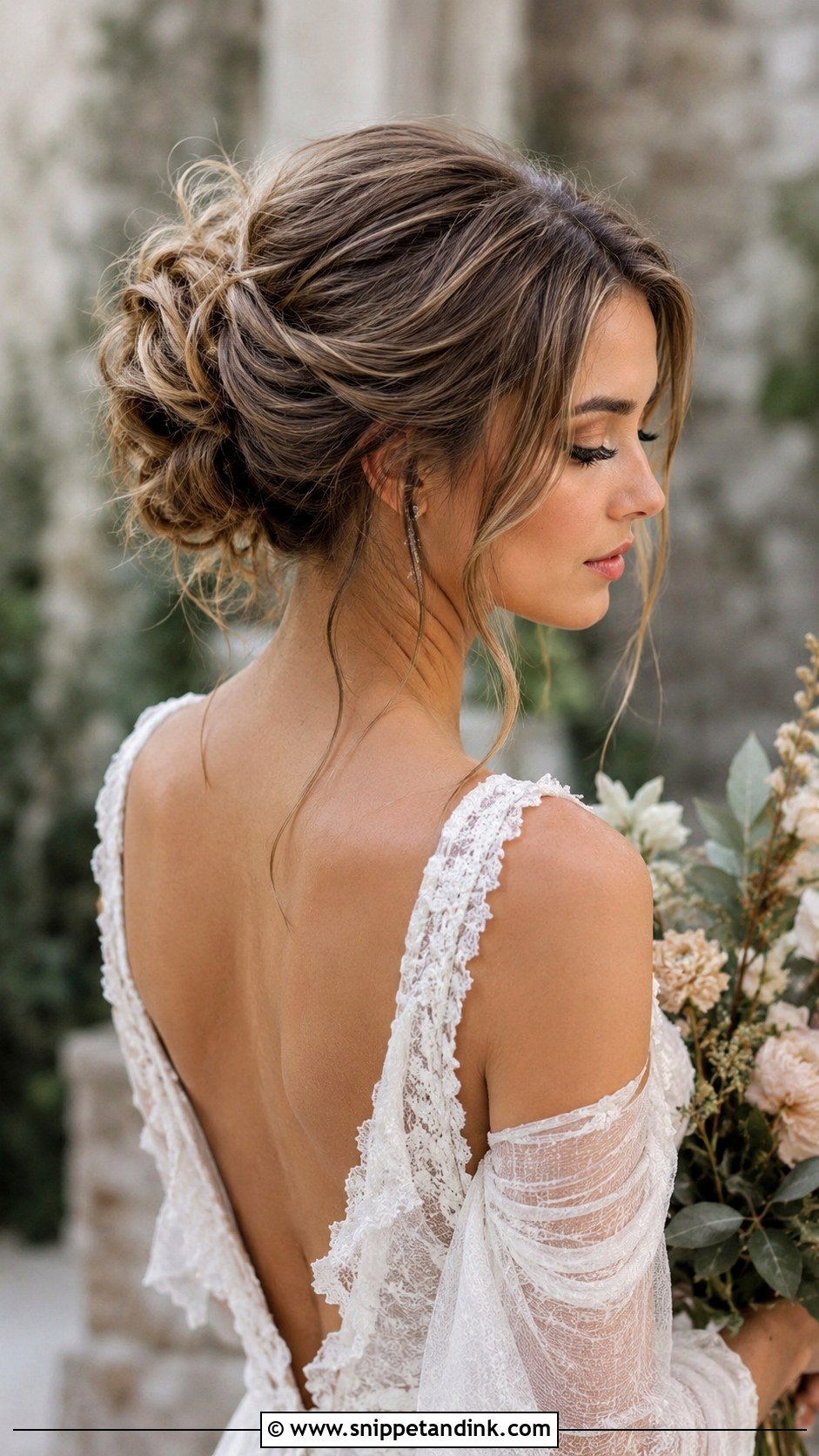 Messy Bun Wedding Hairstyle - Snippet and Ink - 30 Bride Hairstyle Ideas