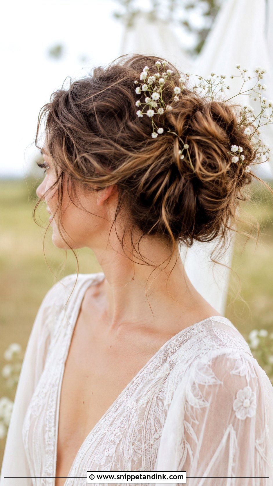 Messy Bun Wedding Hairstyle - Snippet and Ink - 35 Hair Styles for Wedding