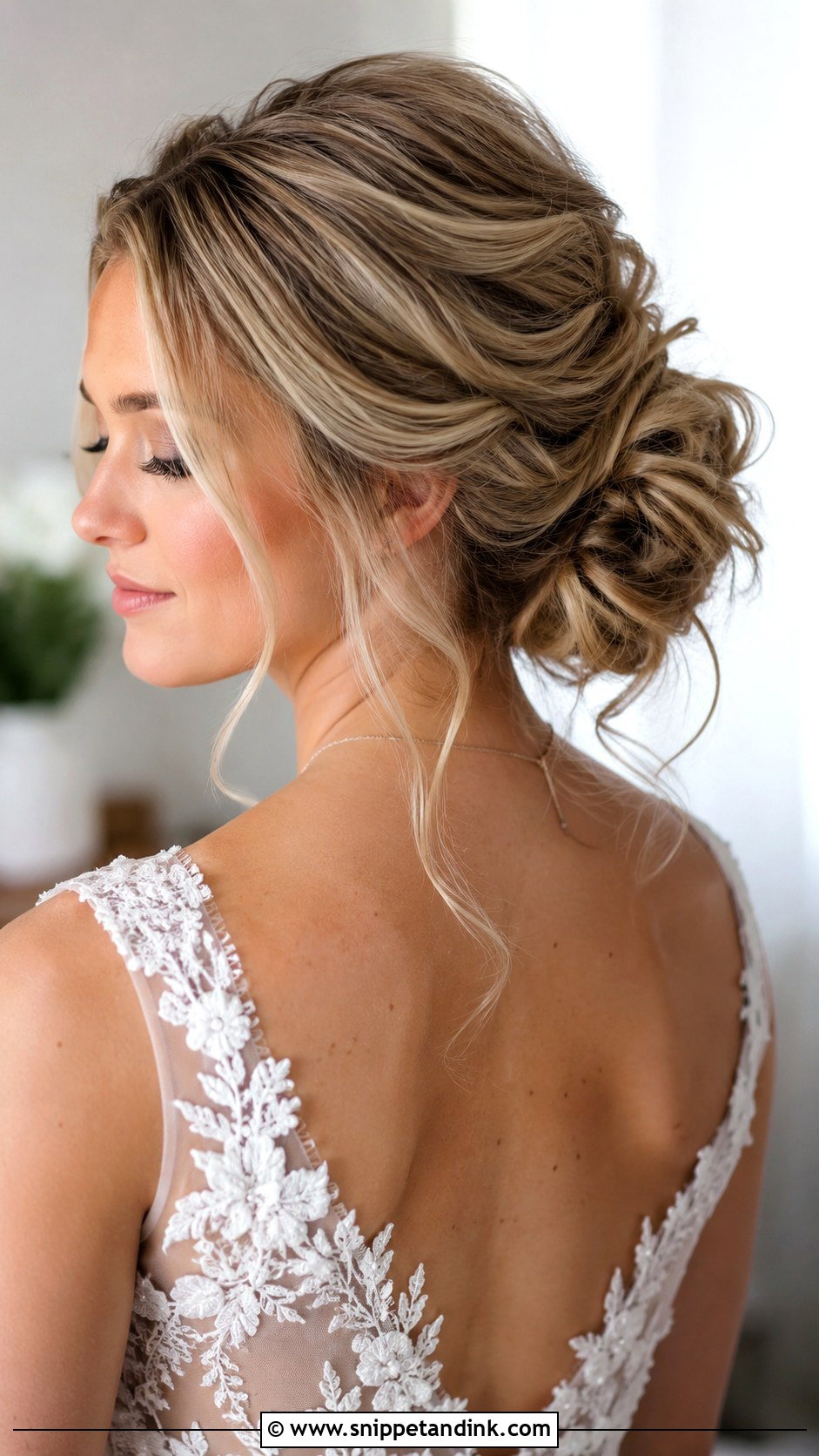 Messy Bun Wedding Hairstyle - Snippet and Ink - 15 Pack Hairstyle for Wedding Ideas