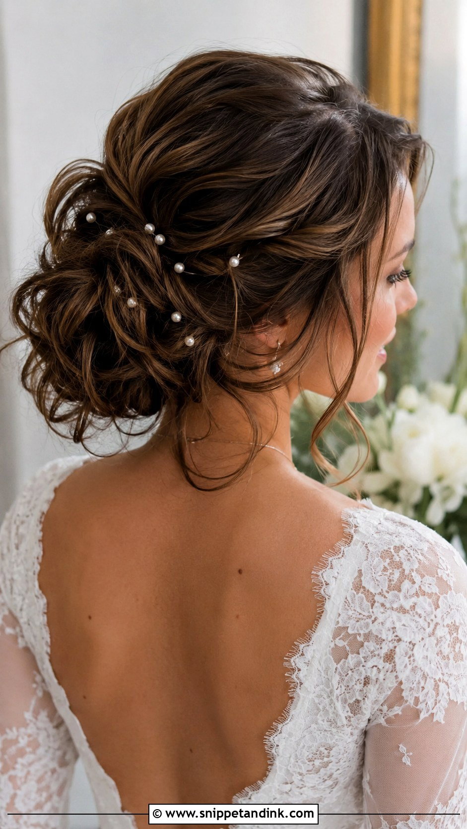 Messy Bun Wedding Hairstyle For Long Hair - Snippet and Ink - 15 Long Hairstyles for a Wedding