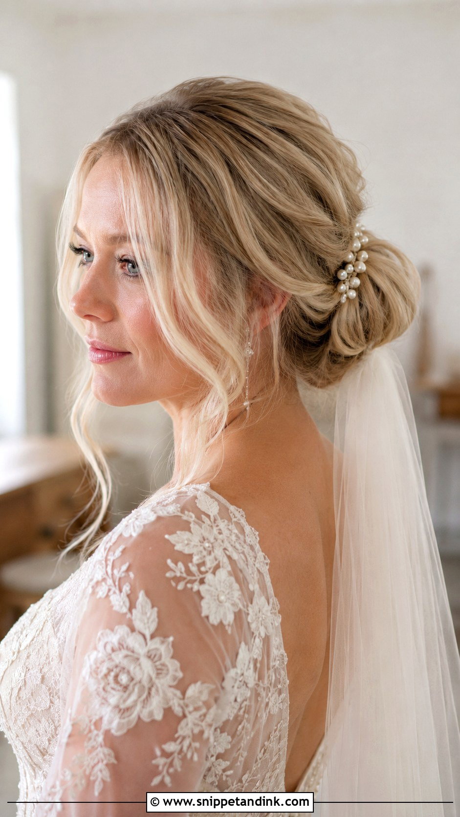 Messy Bun Wedding Hairstyle For Thinning Hair - Snippet and Ink - 15 Wedding Hairstyles for Thinning Hair