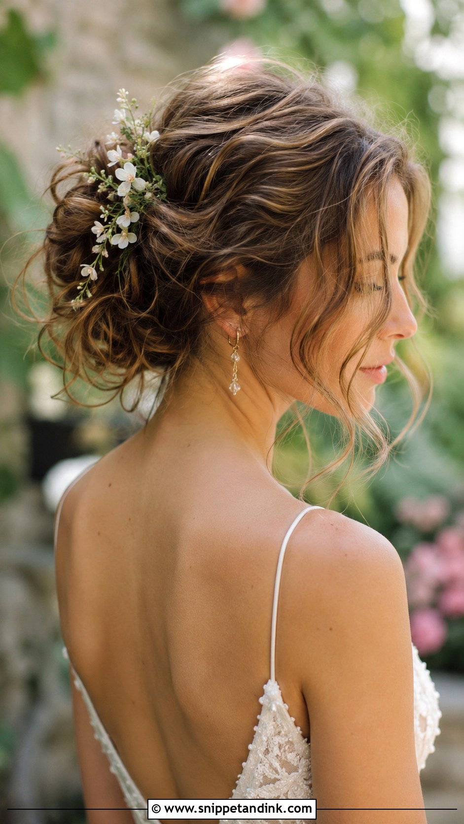 Messy Bun Wedding Hairstyle for Long Hair - Snippet and Ink - 25 Hairstyle for Long Hair Wedding Ideas