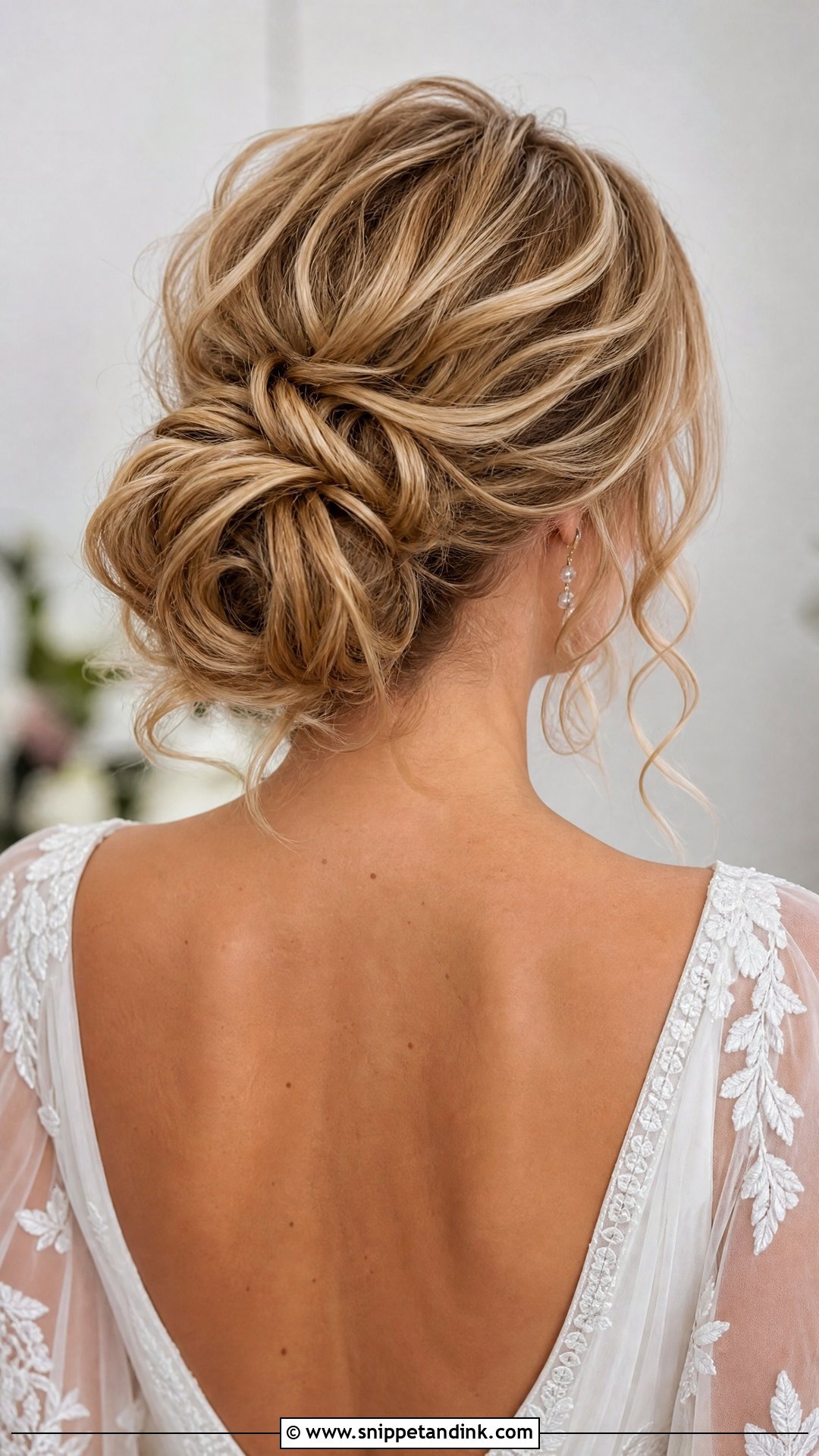 Messy Bun Wedding Updo - Snippet and Ink - 15 Classy Wedding Updo Ideas