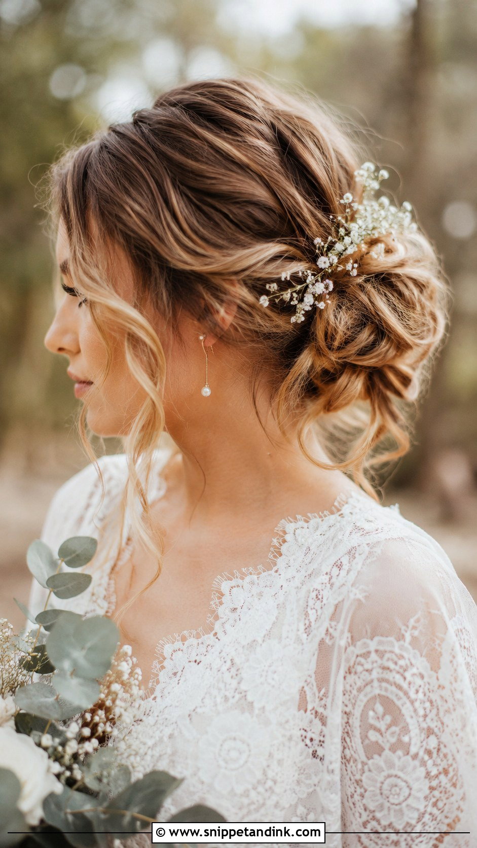 Messy Bun Wedding Updo - Snippet and Ink - 20 Simple Bride Hair Ideas