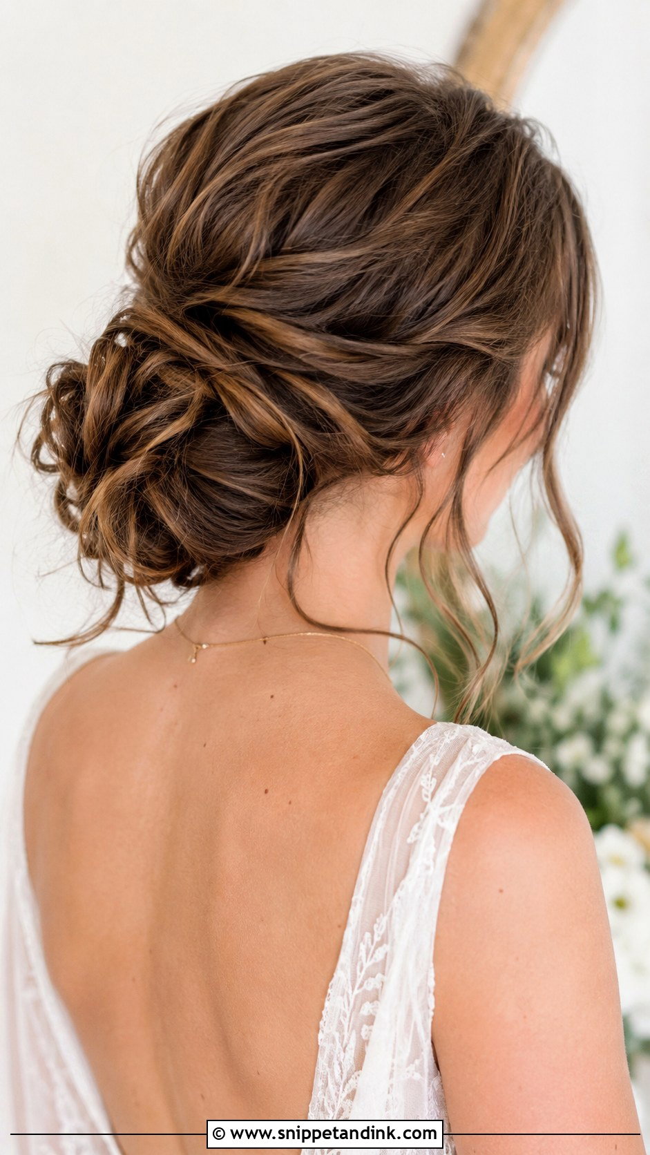 Messy Bun Wedding Updo - Snippet and Ink - 25 Hair Looks for Wedding