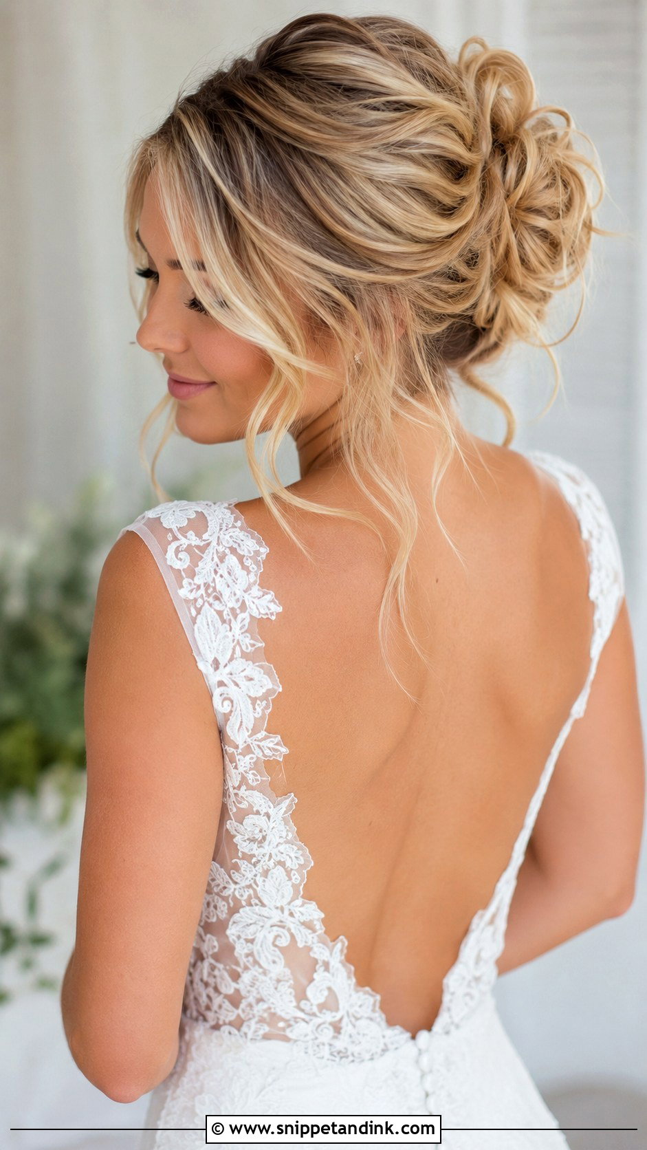 Messy Bun Wedding Updo - Snippet and Ink - 15 Simple Wedding Hair Updo Ideas