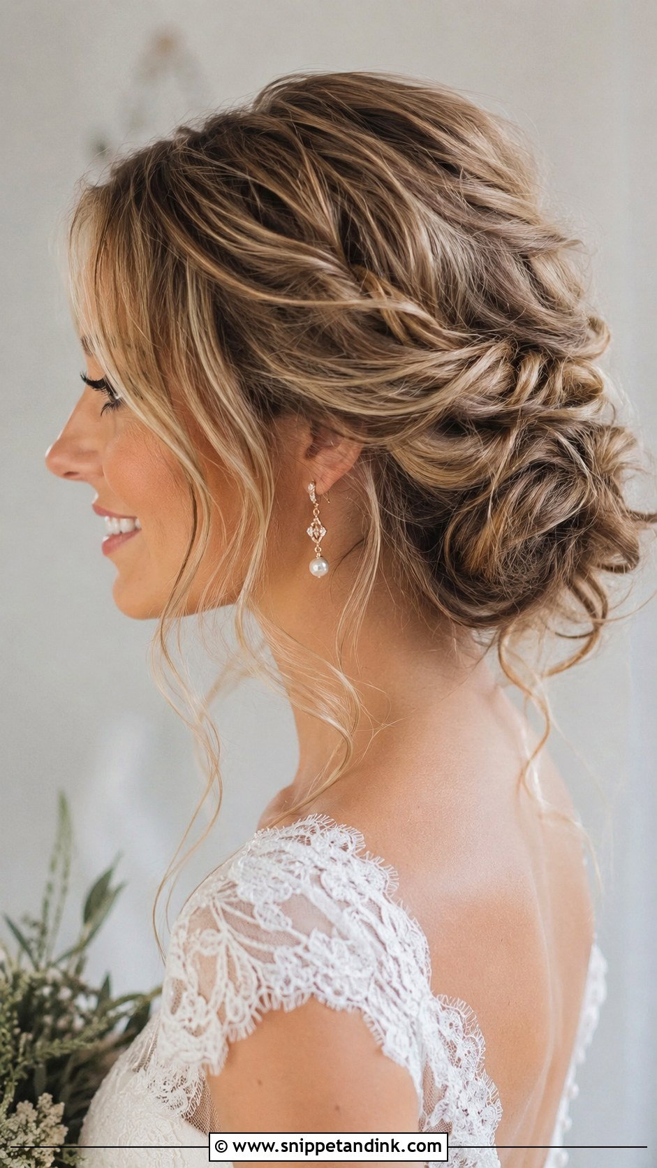 Messy Bun Wedding Updo - Snippet and Ink - 20 Long Hair Wedding Updo Ideas
