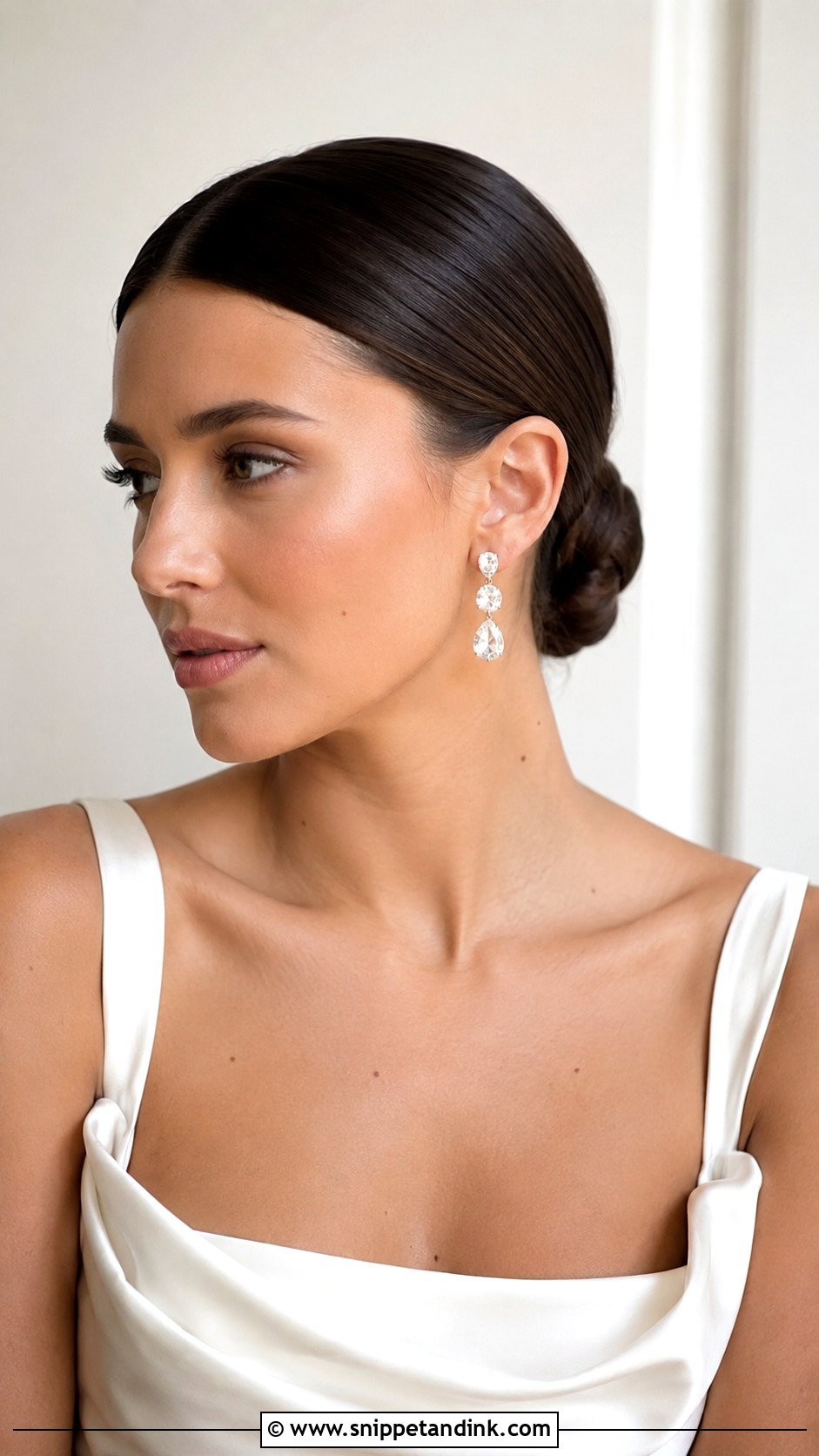 Messy Bun Wedding Updo For Medium Hair - Snippet and Ink - 15 Medium Length Hair Updos Wedding