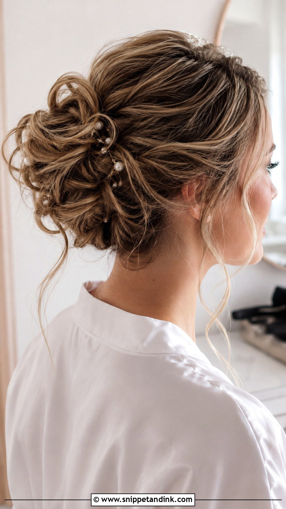 Messy Bun Wedding Updo For Round Face - Snippet and Ink - 15 Updos for Round Faces Wedding