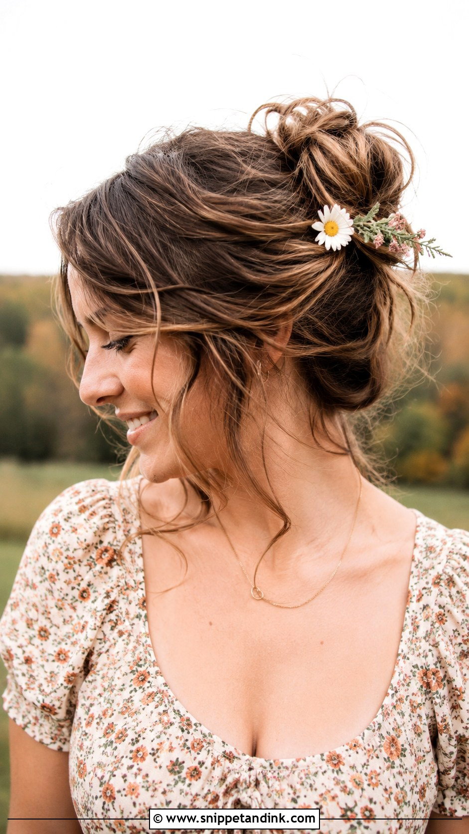 Messy Bun With Face Framing Pieces - Snippet and Ink - 25 Hair Styles Wedding Guest