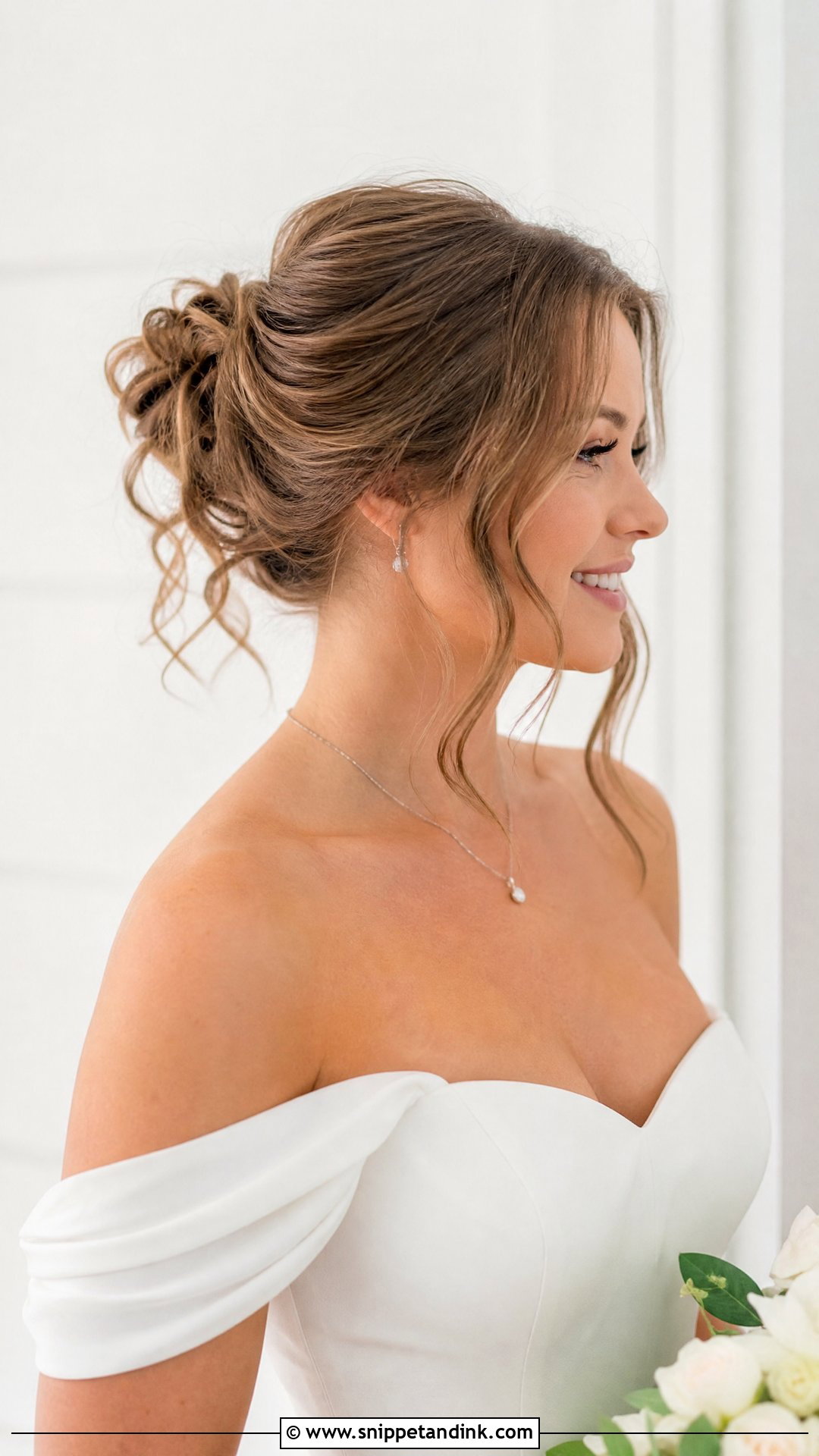 Messy Bun With Face Framing Pieces - Snippet and Ink - 20 Messy Hairstyles for Wedding