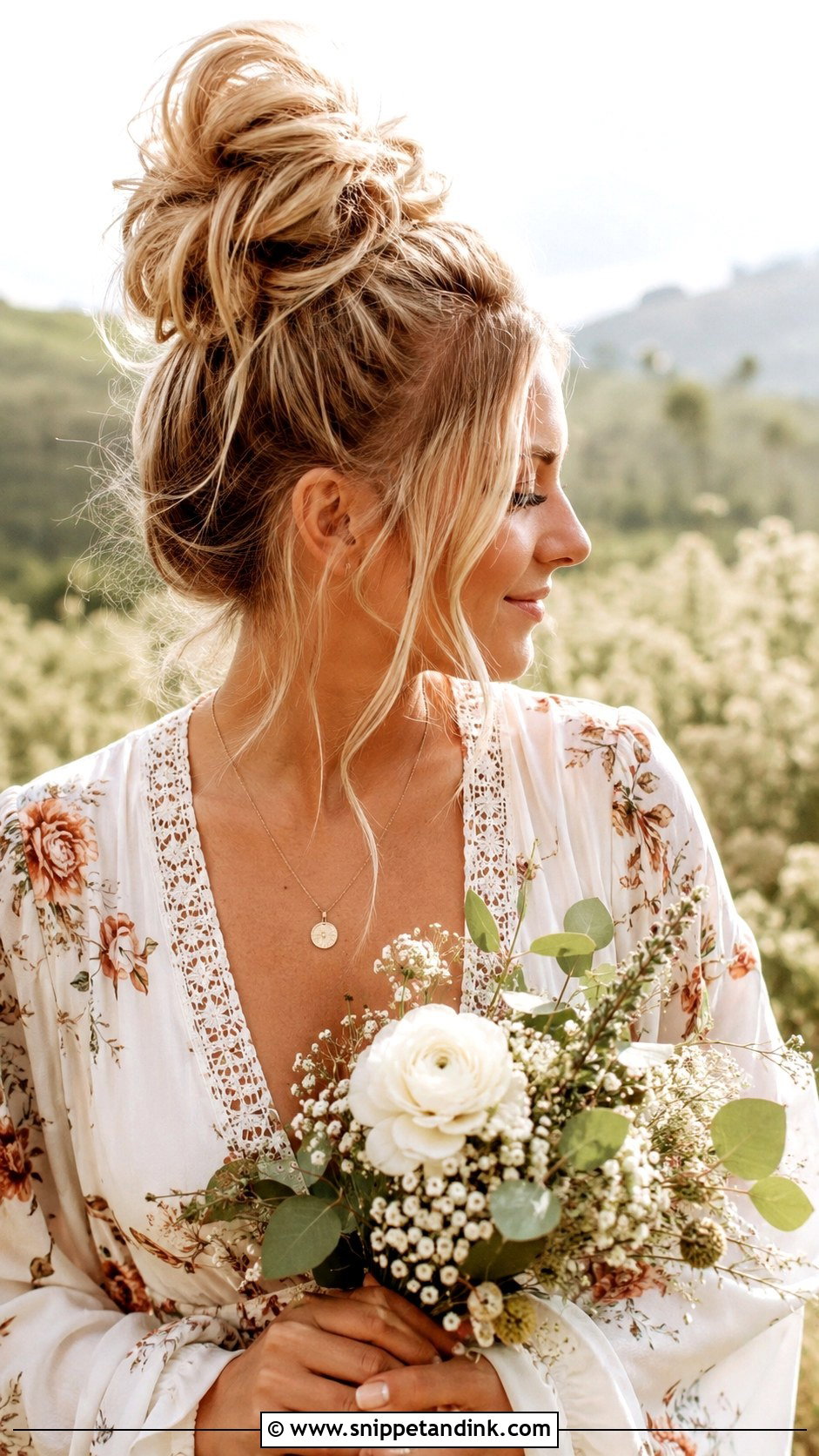 Messy Bun With Soft Volume - Snippet and Ink - 25 Mom Hairstyles for Wedding