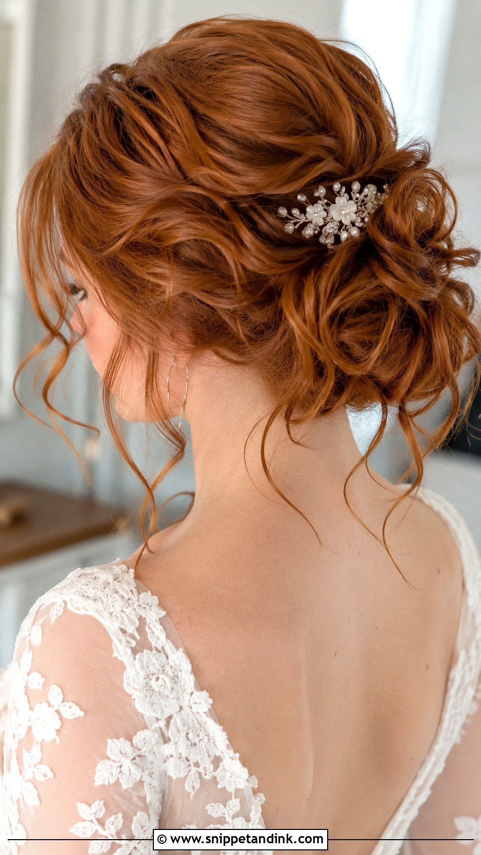 Messy Bun With Soft Waves - Snippet and Ink - 25 Messy Bun Hairstyles for Wedding