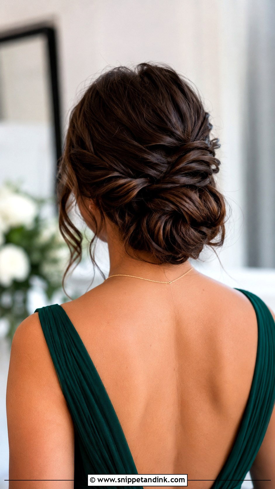 Messy Bun With Twists - Snippet and Ink - 20 Messy Bun Bridesmaid Ideas