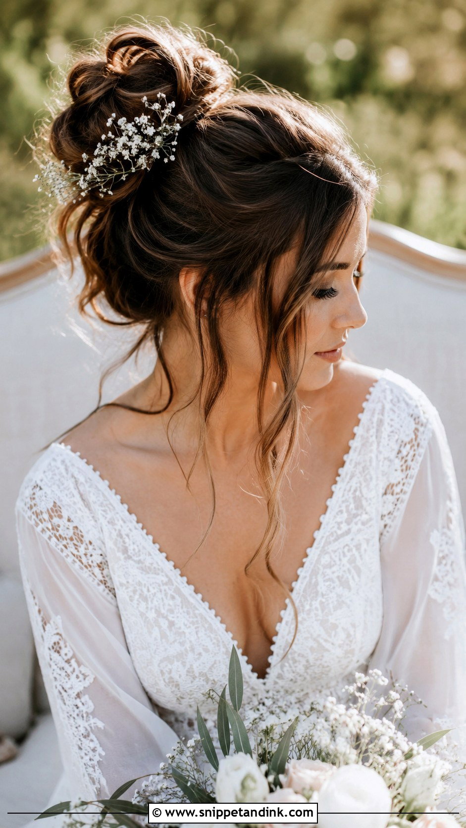 Messy Bun for Boho Brides - Snippet and Ink - 20 Hair for Weddings