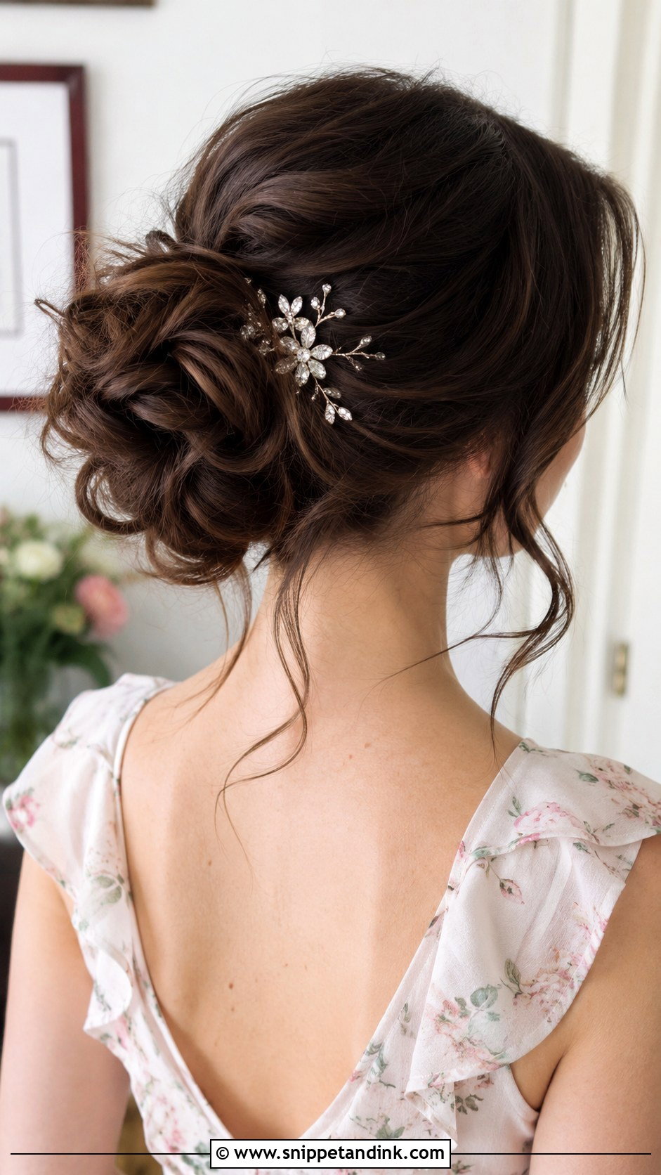 Messy Bun for Engagement - Snippet and Ink - 20 Hairstyle for Engagement Look Ideas