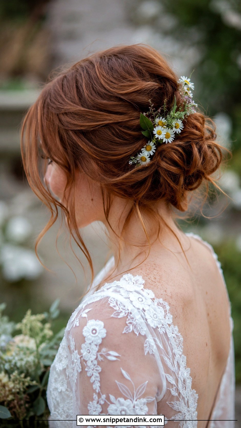 Messy Bun for Short Hair - Snippet and Ink - 30 Short Hair Wedding Ideas