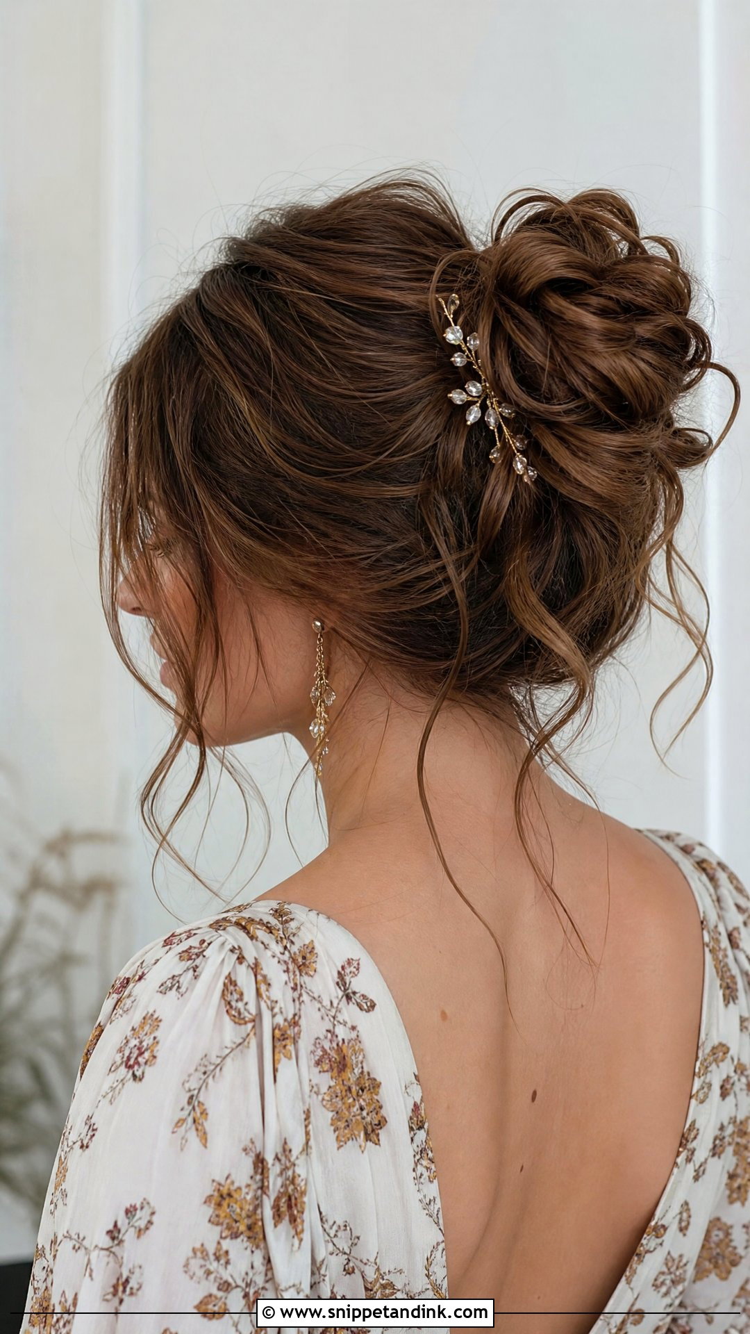 Messy Bun for Wedding Guest - Snippet and Ink - 20 Easy Hairstyles for a Wedding Guest