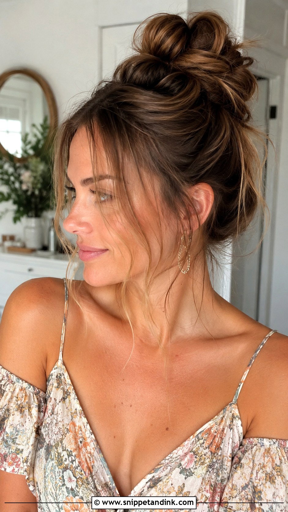 Messy Bun for a Wedding Guest - Snippet and Ink - 25 Hairstyles for a Wedding Guest