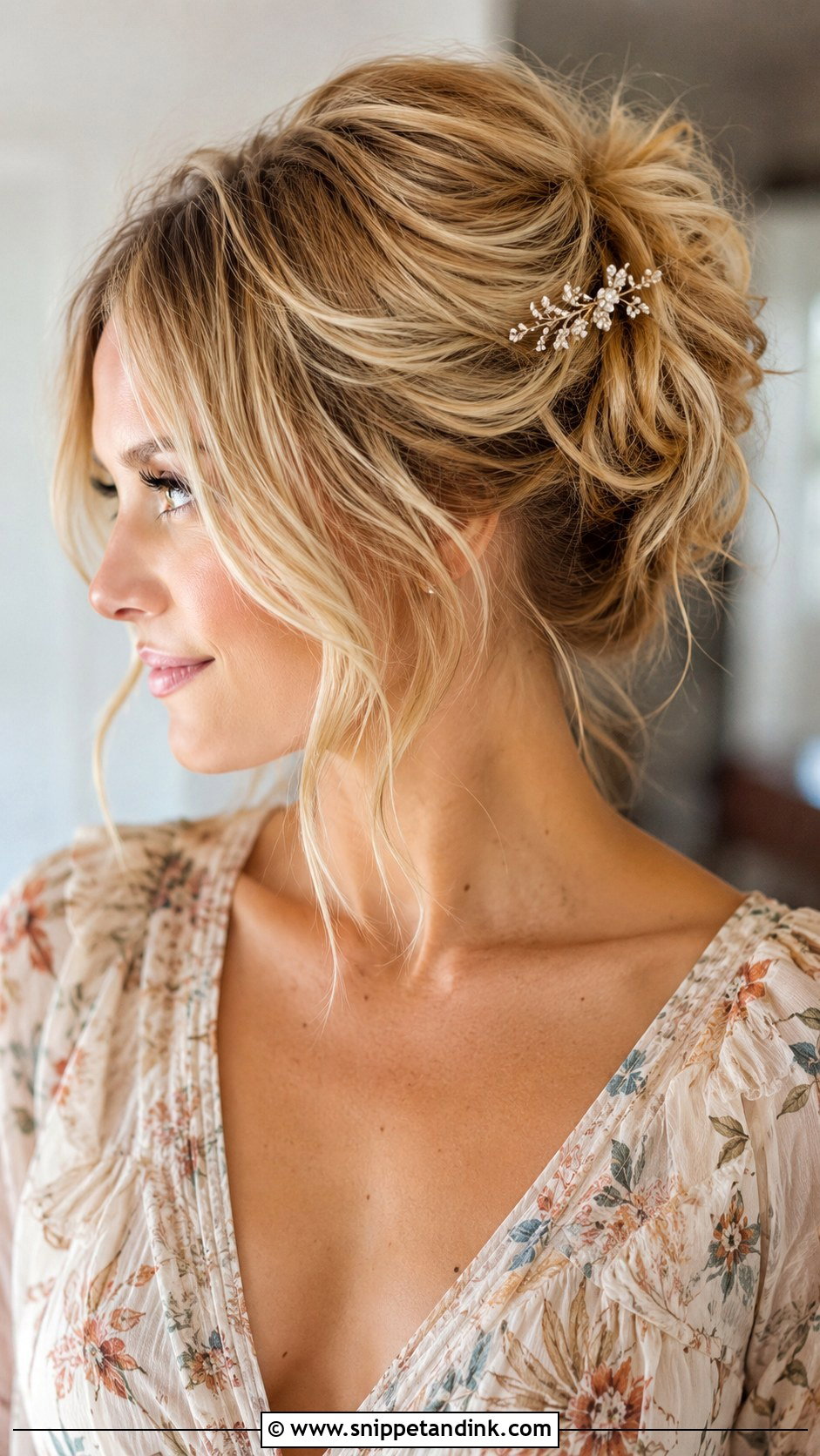 Messy Bun for a Wedding Guest - Snippet and Ink - 25 Hair Styles for a Wedding Guest