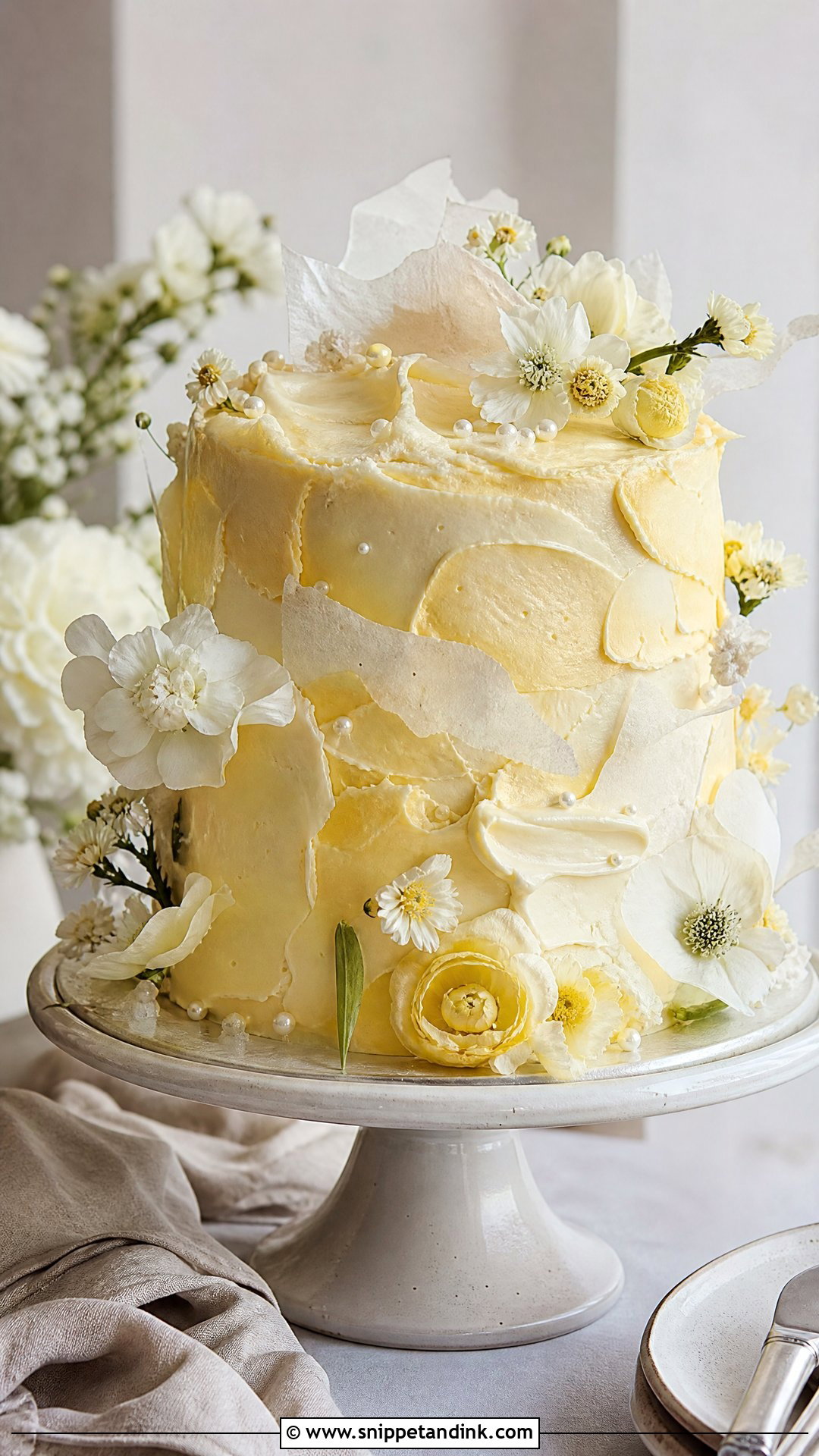 Messy Buttercream Wedding Cake - Snippet and Ink - 35 Ugly Cakes for Wedding