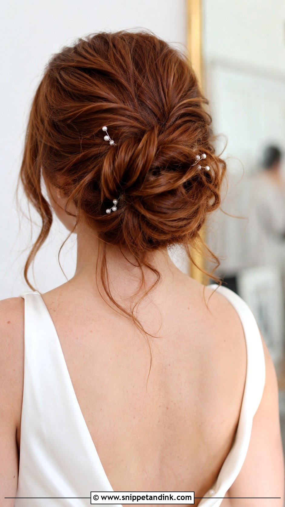 Messy Chignon Bridal Hairstyle - Snippet and Ink - 25 Messy Bridal Updo Ideas