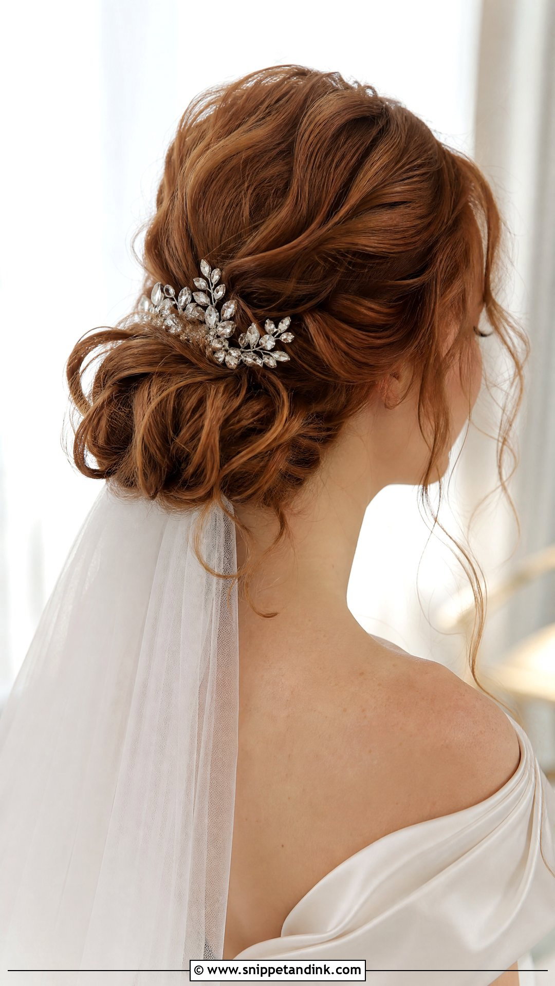 Messy Chignon Bridal Hairstyle - Snippet and Ink - 20 Messy Bridal Hairstyles