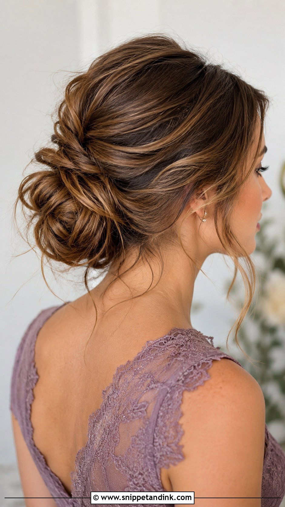 Messy Chignon Bridesmaid Hairstyle - Snippet and Ink - 20 Wedding Hair Styles Bridesmaid