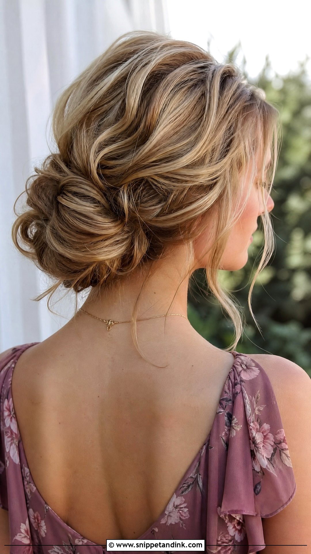 Messy Chignon Wedding Guest Hairstyle - Snippet and Ink - 15 Easy Mid Length Wedding Guest Hairstyles