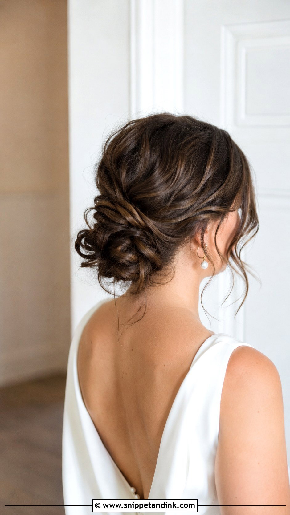 Messy Chignon Wedding Hairstyle - Snippet and Ink - 20 Messy Bridal Hair Ideas