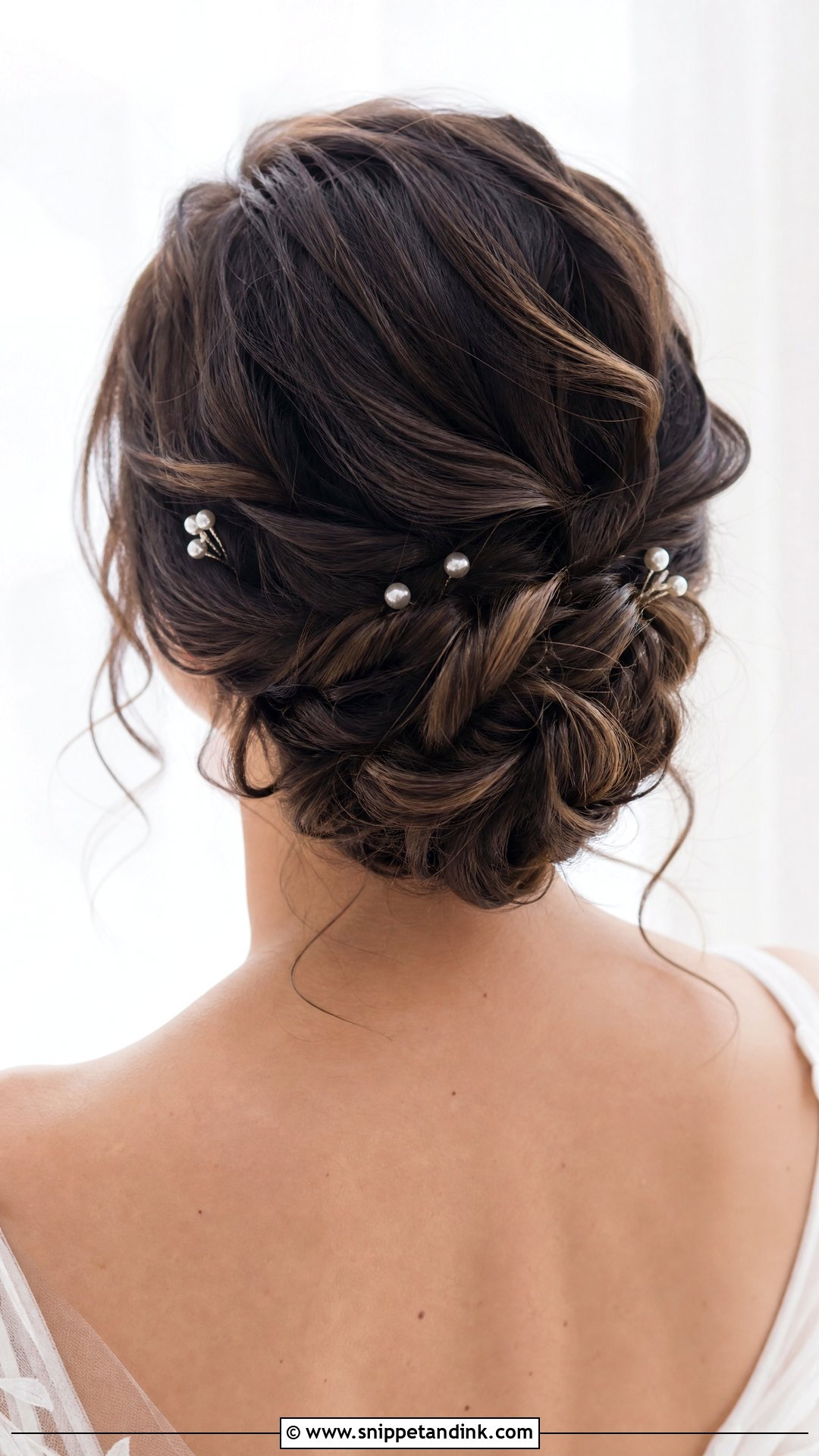 Messy Chignon Wedding Hairstyle - Snippet and Ink - 20 Messy Updo Wedding Hairstyles