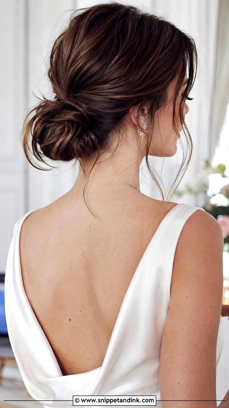 Messy Chignon for Wedding - Snippet and Ink - 20 Messi Bun Hairstyles for Wedding