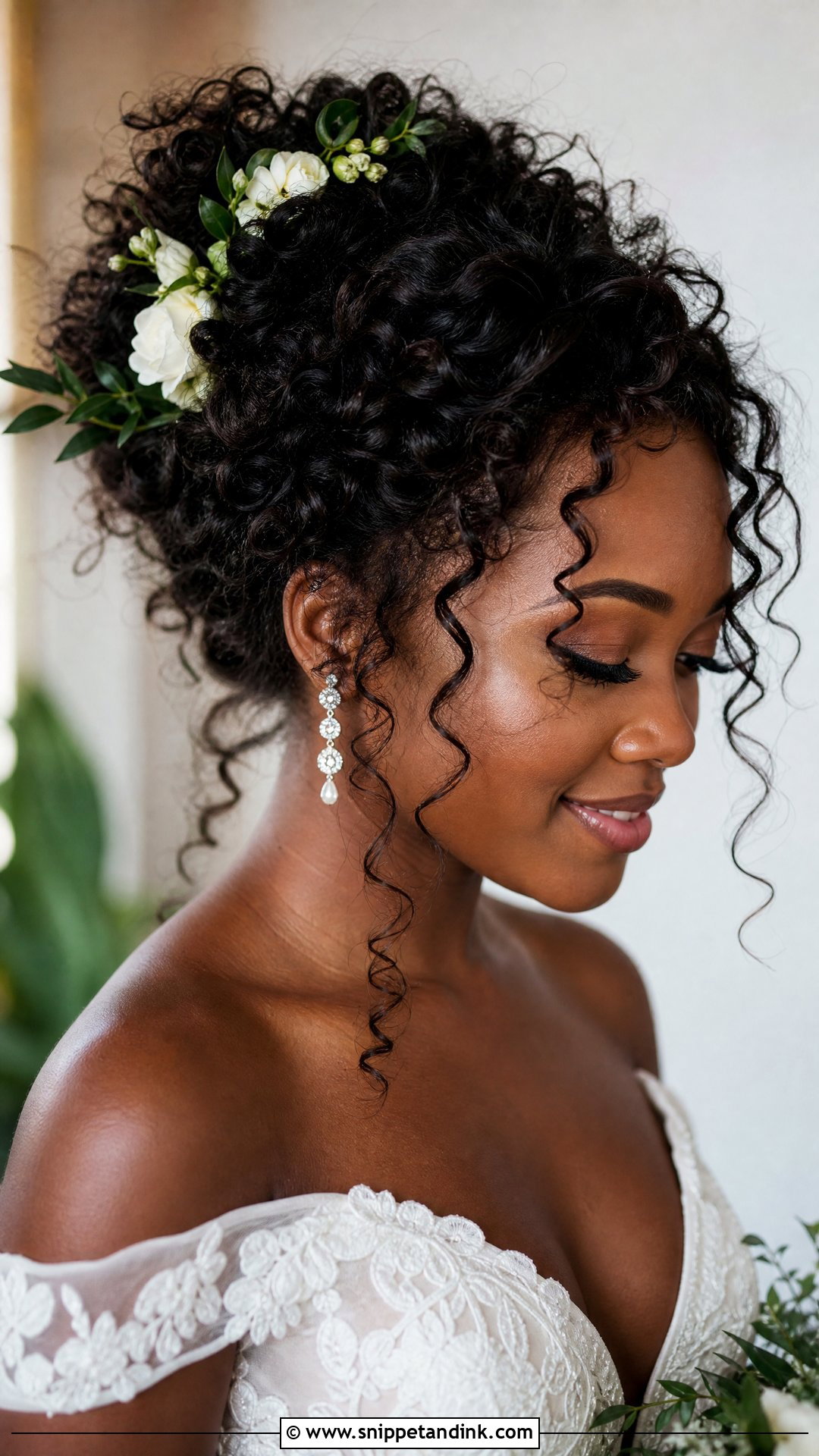 Messy Curly Bridal Updo - Snippet and Ink - 20 Messy Bridal Hairstyles