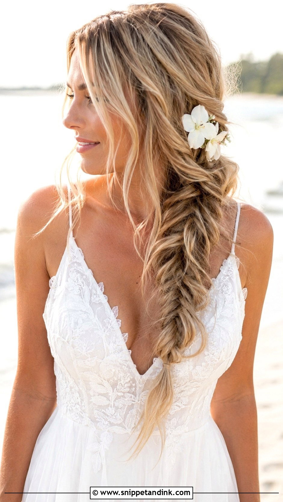 Messy Fishtail Braid - Snippet and Ink - 20 Fishtail Wedding Hair Ideas
