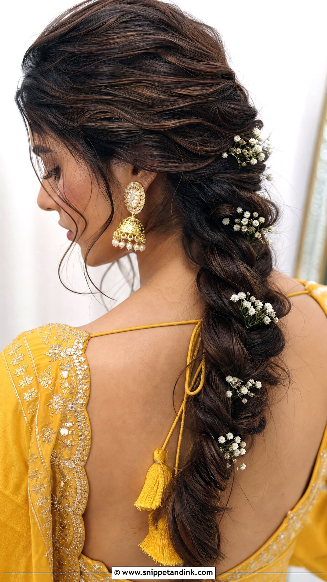 Messy Fishtail Braid - Snippet and Ink - 20 Fishtail Braid Hairstyles Indian Wedding
