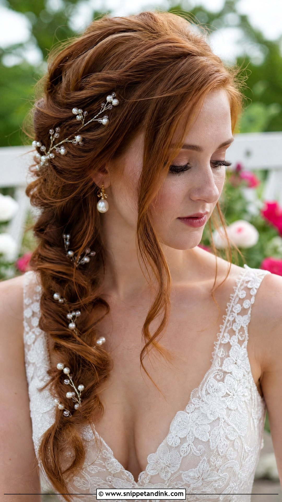 Messy Fishtail Braid Bridal Hairstyle - Snippet and Ink - 20 Messy Bridal Hairstyles