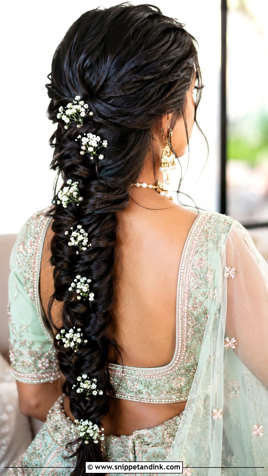 Messy Fishtail Braid Indian Wedding - Snippet and Ink - 15 Messy Braided Hairstyles Indian Wedding