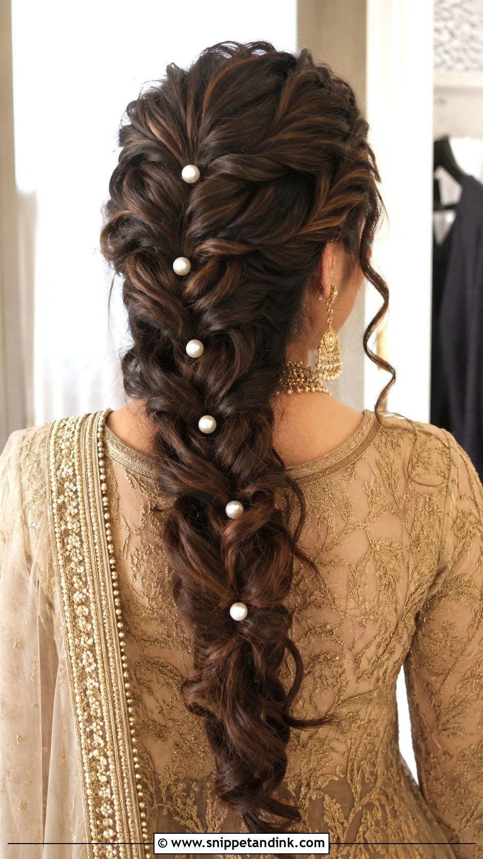 Messy French Braid For Indian Wedding - Snippet and Ink - 15 Messy Hair Braids for Indian Wedding