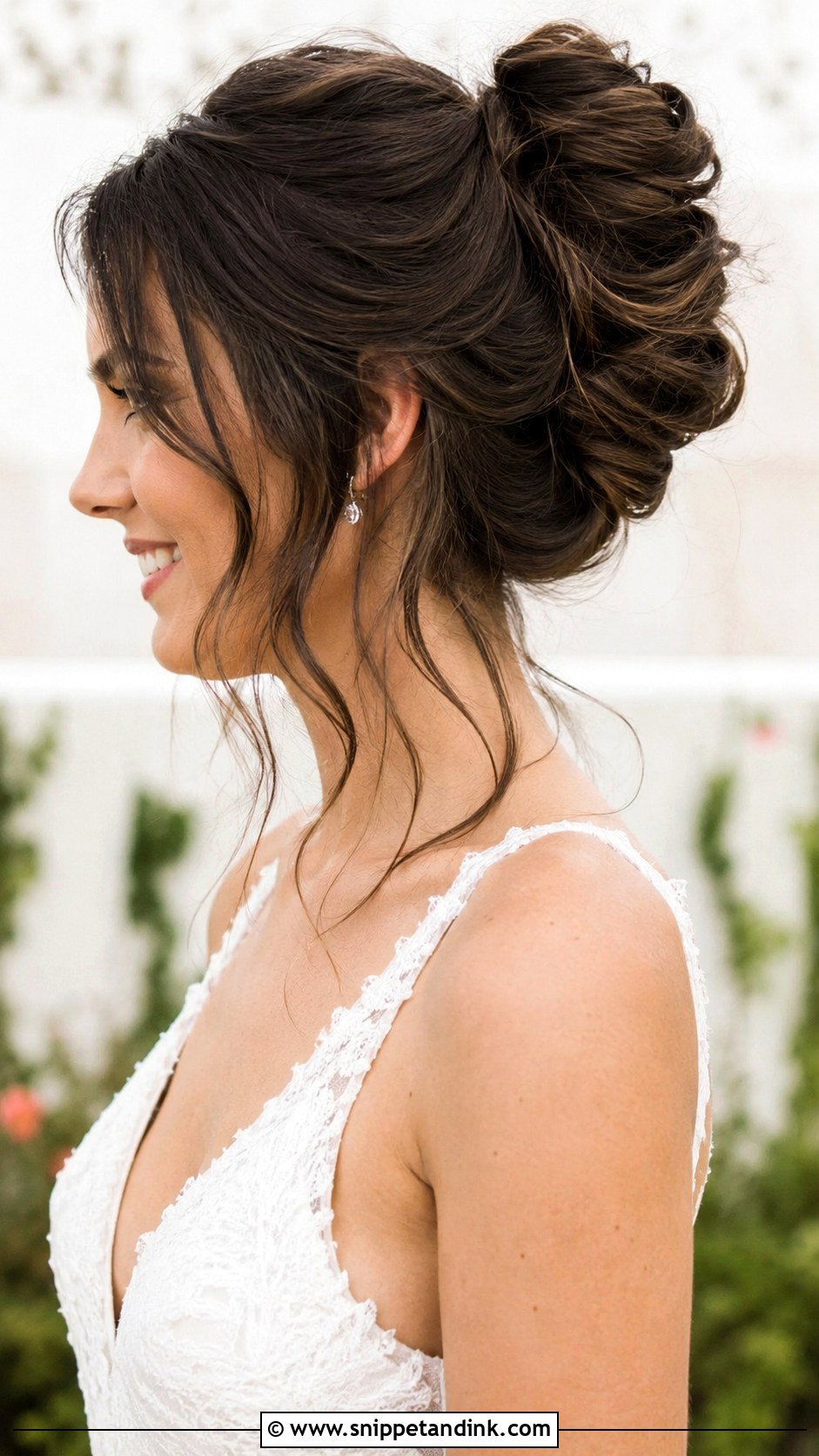 Messy French Roll Updo - Snippet and Ink - 25 Bridal Updos for Medium Hair
