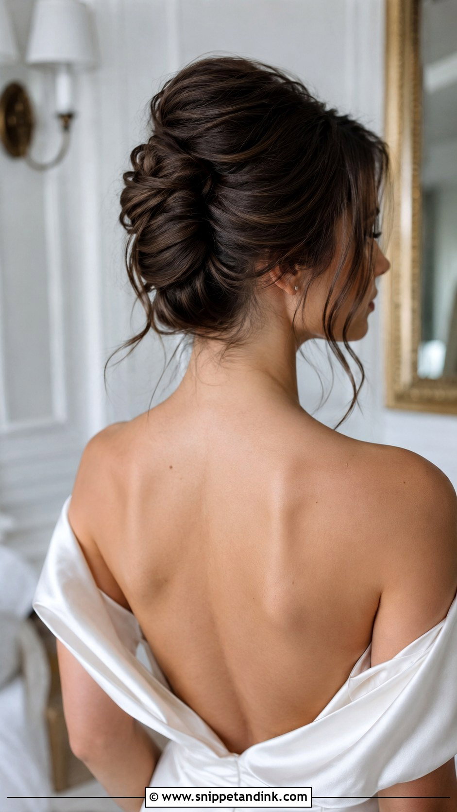 Messy French Twist - Snippet and Ink - 20 Long Hair Bride Hairstyles