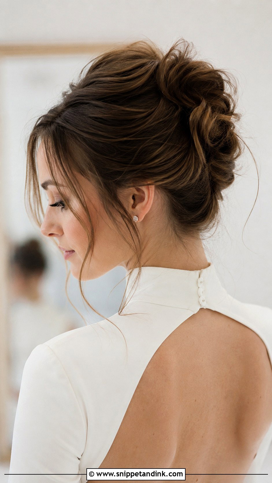 Messy French Twist - Snippet and Ink - 25 Messy Bride Hairstyles