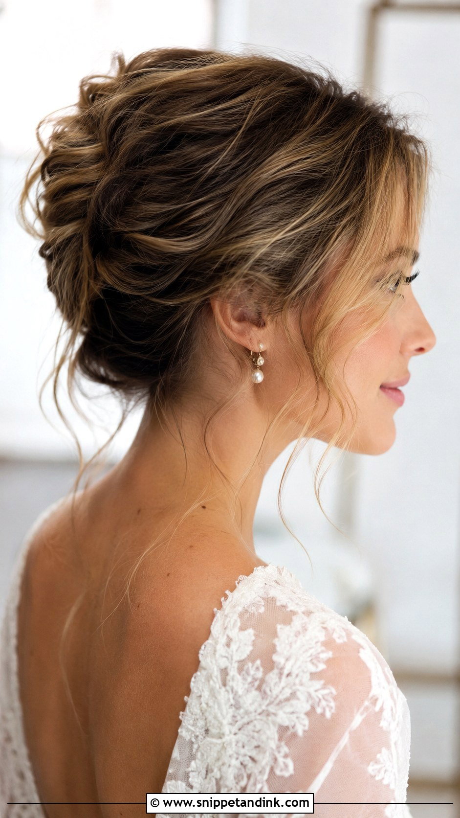 Messy French Twist - Snippet and Ink - 30 Long Hair Wedding Styles