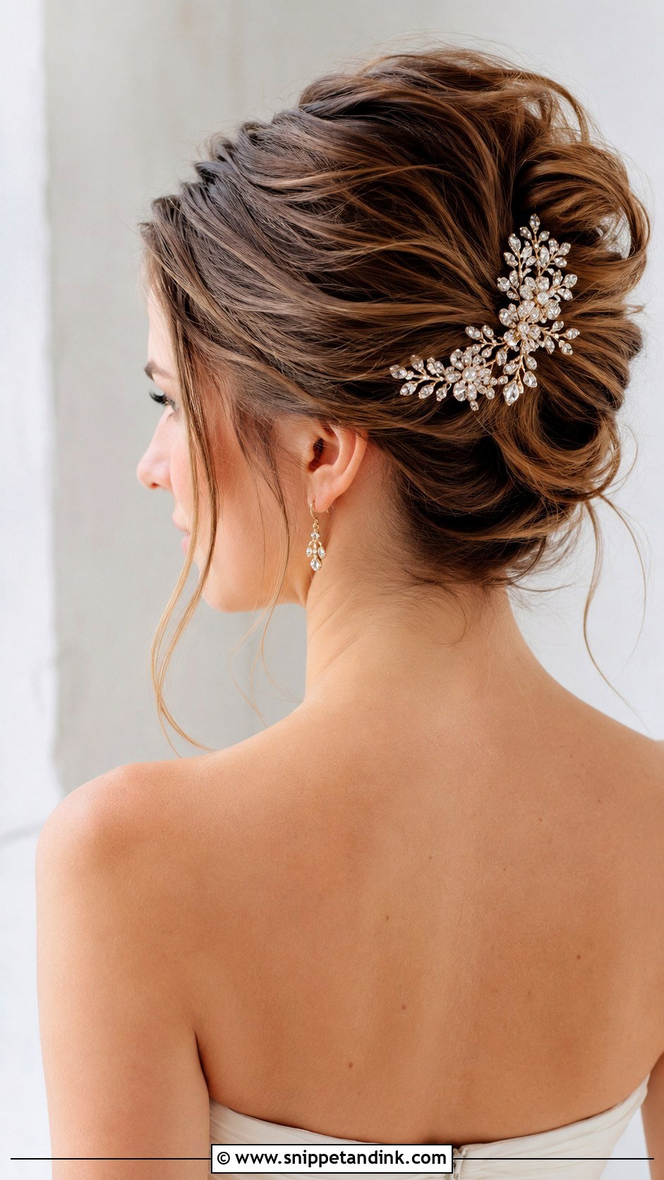 Messy French Twist for Brides - Snippet and Ink - 25 Messy Bridal Updo Ideas