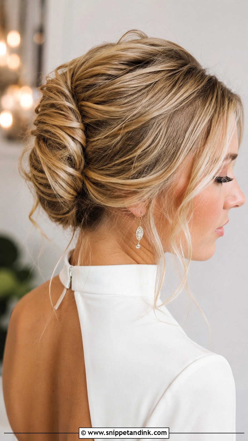 Messy French Twist for Brides - Snippet and Ink - 20 Wedding Hairdos for Long Hair