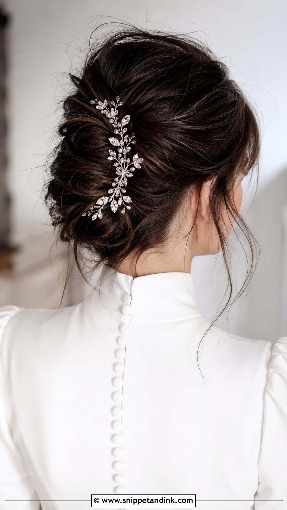 Messy French Twist for Wedding - Snippet and Ink - 20 Messi Bride Hairstyle Ideas