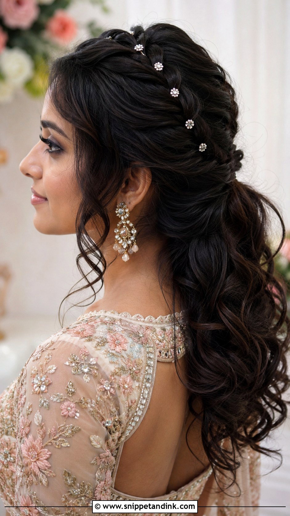 Messy Half Braided Ponytail Indian Wedding - Snippet and Ink - 15 Messy Ponytail Hairstyles Indian Wedding
