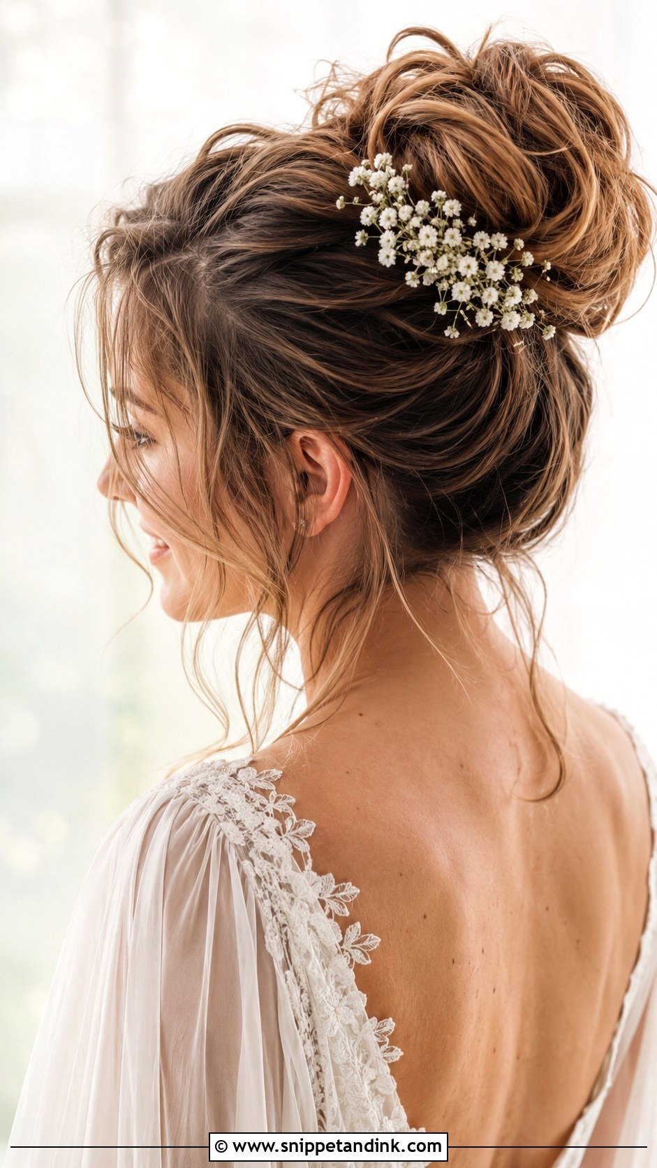 Messy High Bun Wedding Hair - Snippet and Ink - 20 Cute Wedding Hair Ideas