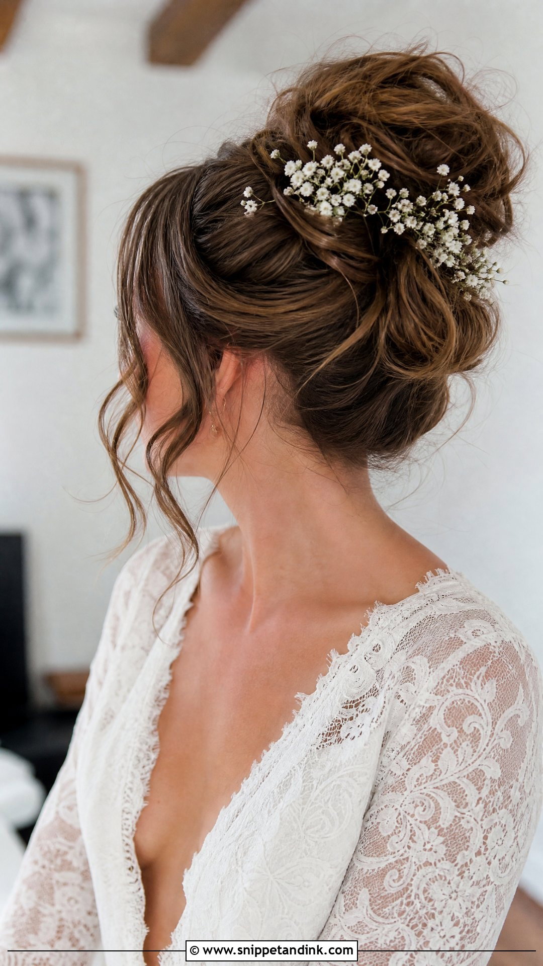 Messy High Bun Wedding Hairstyle - Snippet and Ink - 20 Unique Wedding Hairstyles