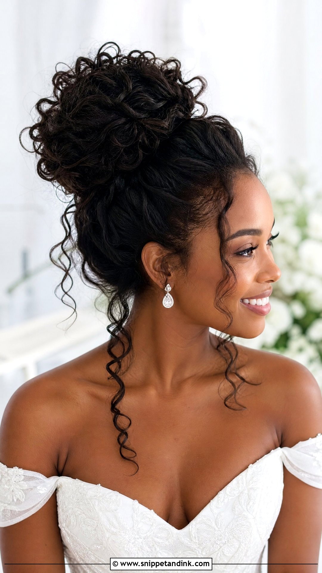 Messy High Bun Wedding Hairstyle - Snippet and Ink - 20 Messy Wedding Hairstyles