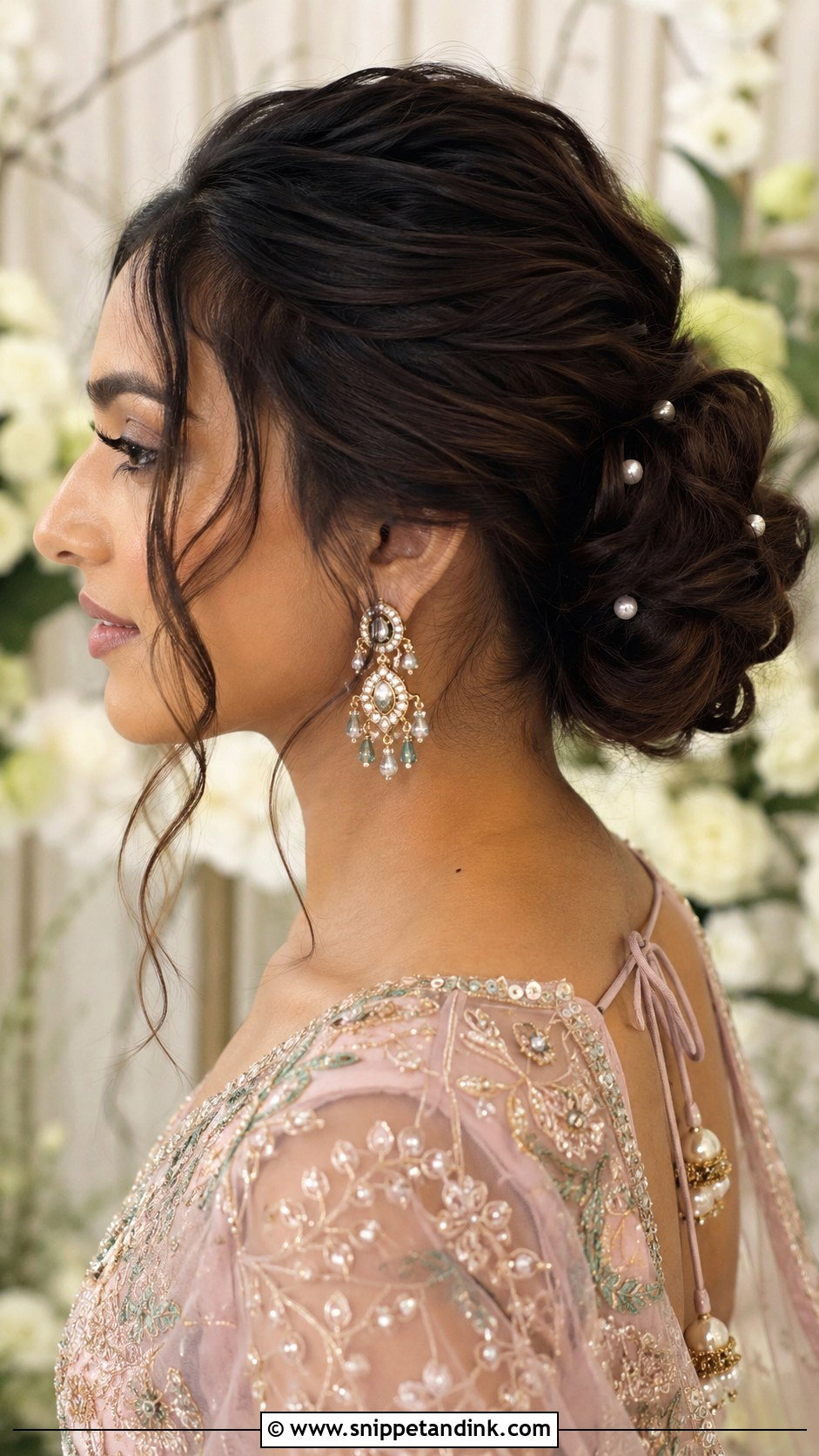 Messy Jooda Hairstyle For Wedding - Snippet and Ink - 15 Jooda Hairstyle Indian Wedding Ideas